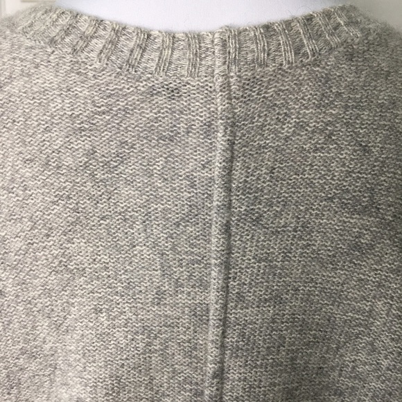 Tess Giberson Gray Cold Shoulder Sweater Top Size Small 100% Cashmere - Picture 9 of 15